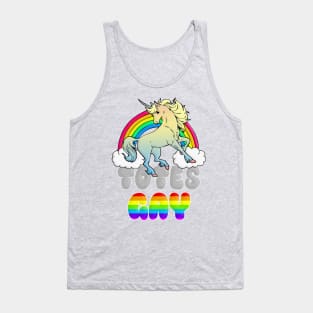 Totes Gay Unicorn Pride Tee Tank Top